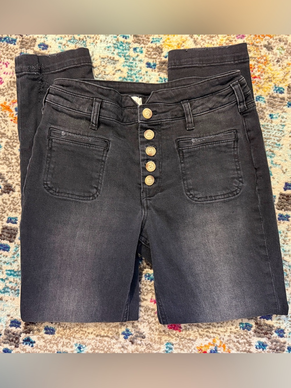 Anthropologie Pilcro High-Rise Button-Fly slim jeans